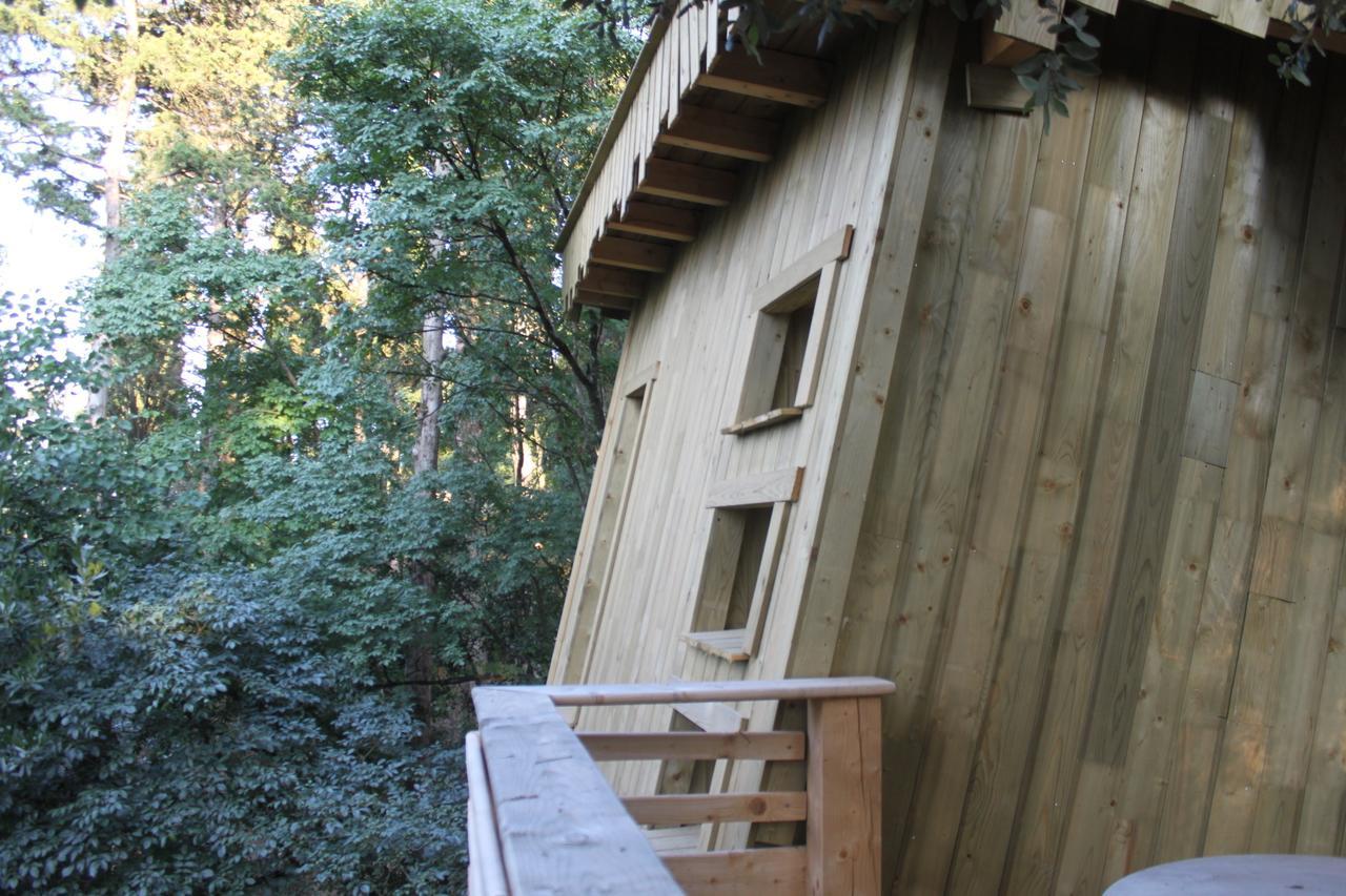 Les Cabanes Dans Les Bois Logis Hotel Villedubert Exterior foto