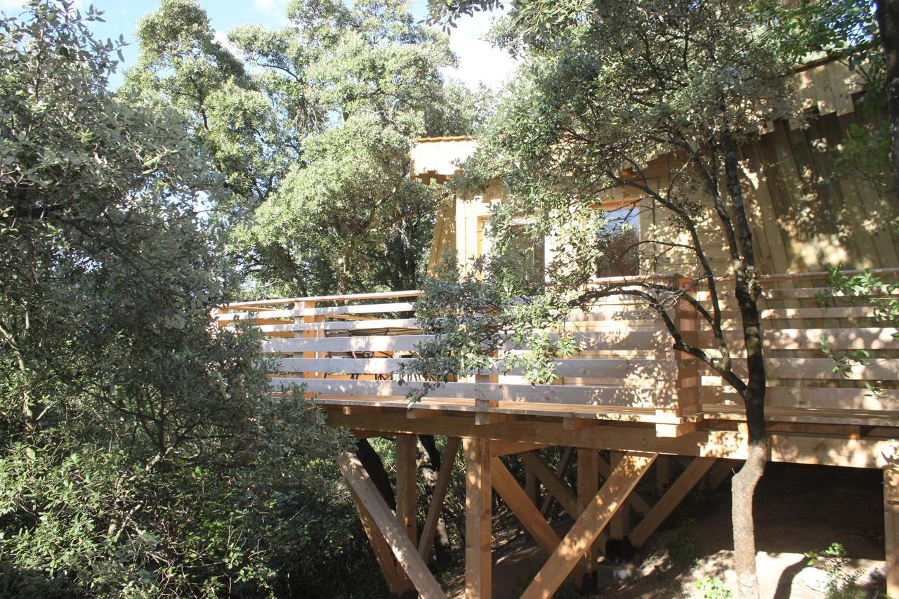 Les Cabanes Dans Les Bois Logis Hotel Villedubert Cameră foto