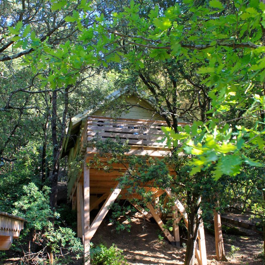 Les Cabanes Dans Les Bois Logis Hotel Villedubert Cameră foto