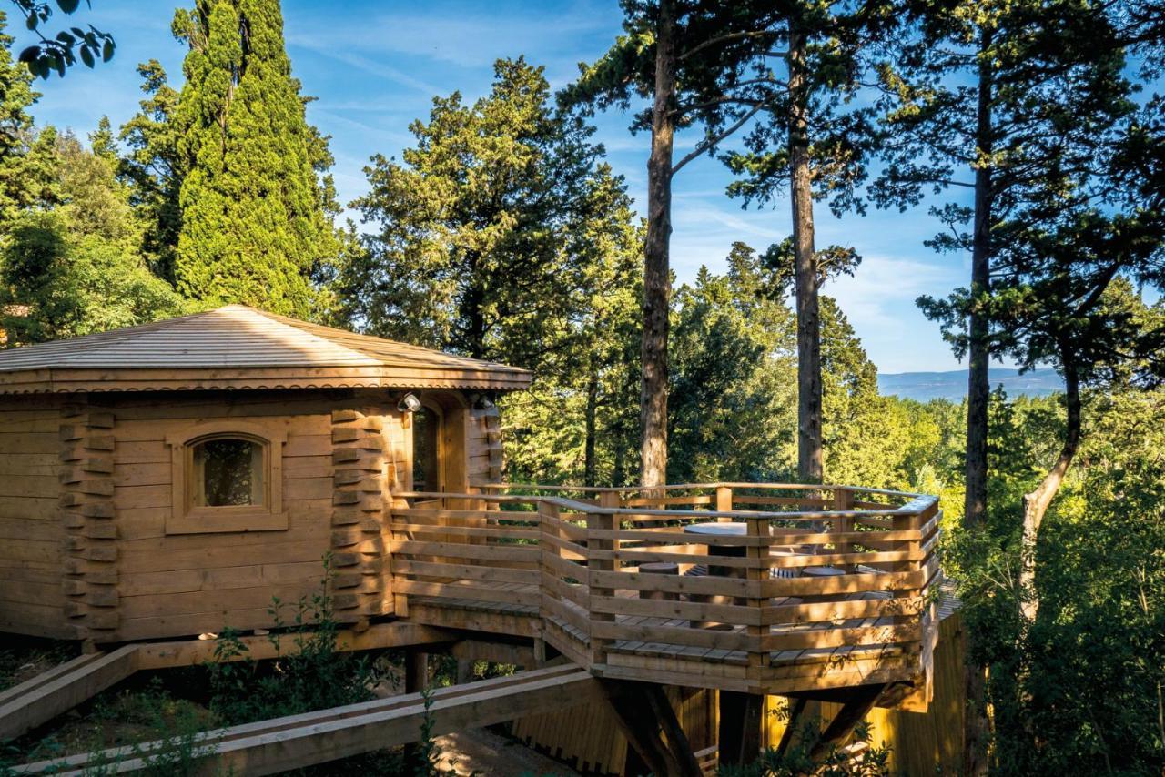 Les Cabanes Dans Les Bois Logis Hotel Villedubert Exterior foto